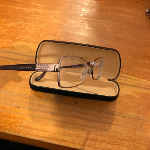 Purple Swarovski Bvlgari Eyeframes - Picture 3 of 8